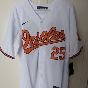 Pete Alonzo Baltimore Orioles White Jersey